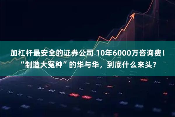 加杠杆最安全的证券公司 10年6000万咨询费!“制造大冤种”的华与华,到底什么来头?