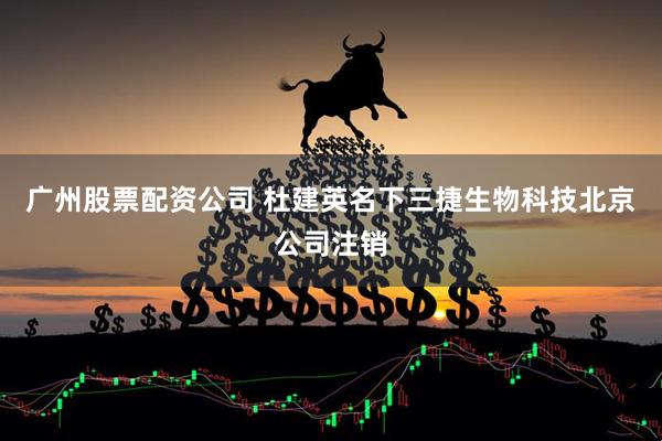 广州股票配资公司 杜建英名下三捷生物科技北京公司注销